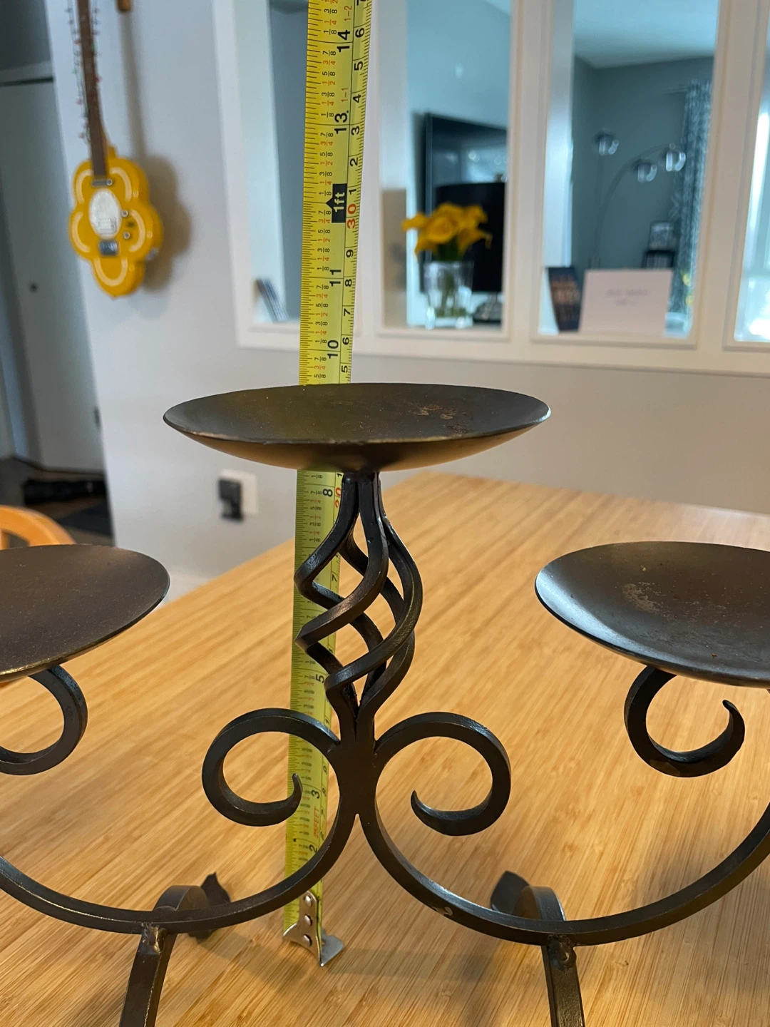 Black Metal 5-Candle Candelabra - photo 4