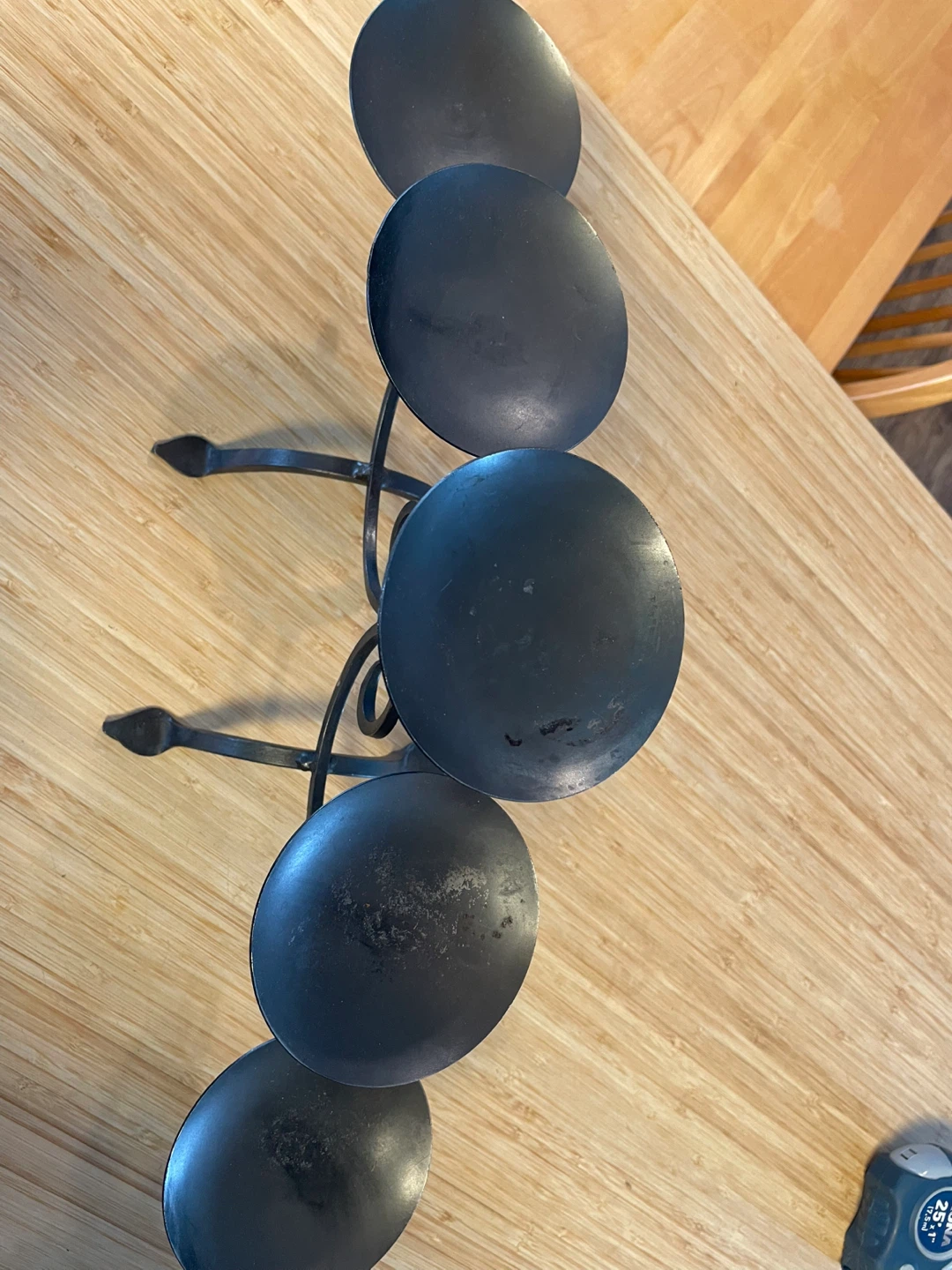 Black Metal 5-Candle Candelabra - photo 5