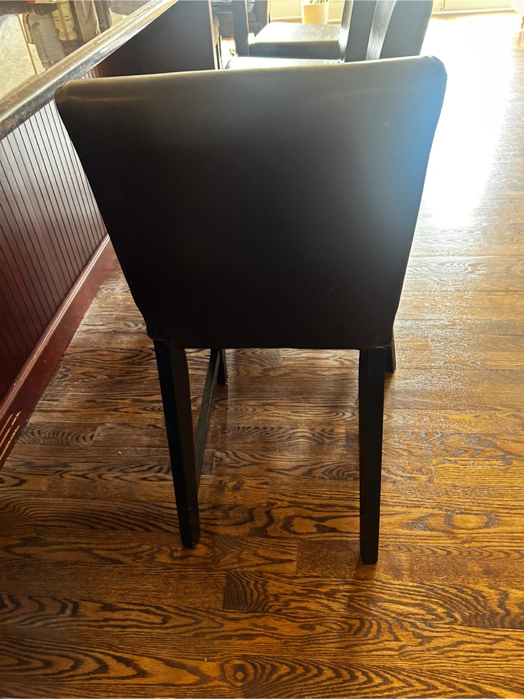 Brown Faux Leather Bar Stools - photo 3