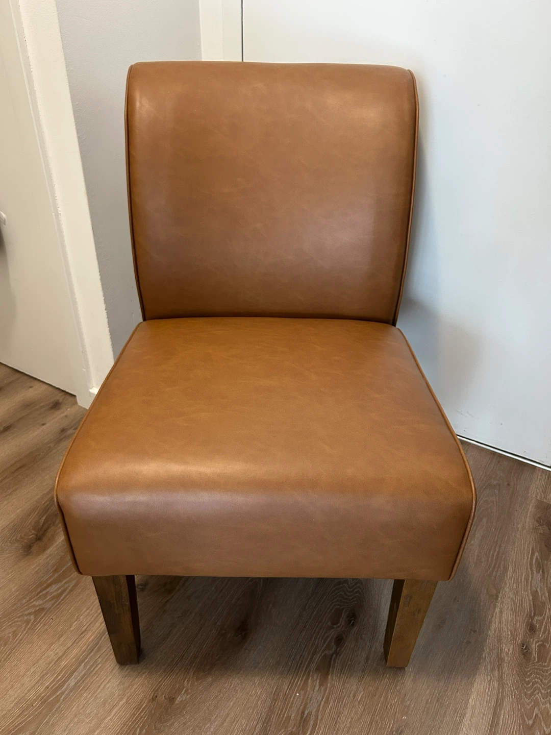 Clifton Upholstered Accent Chair Saddle Faux Leather