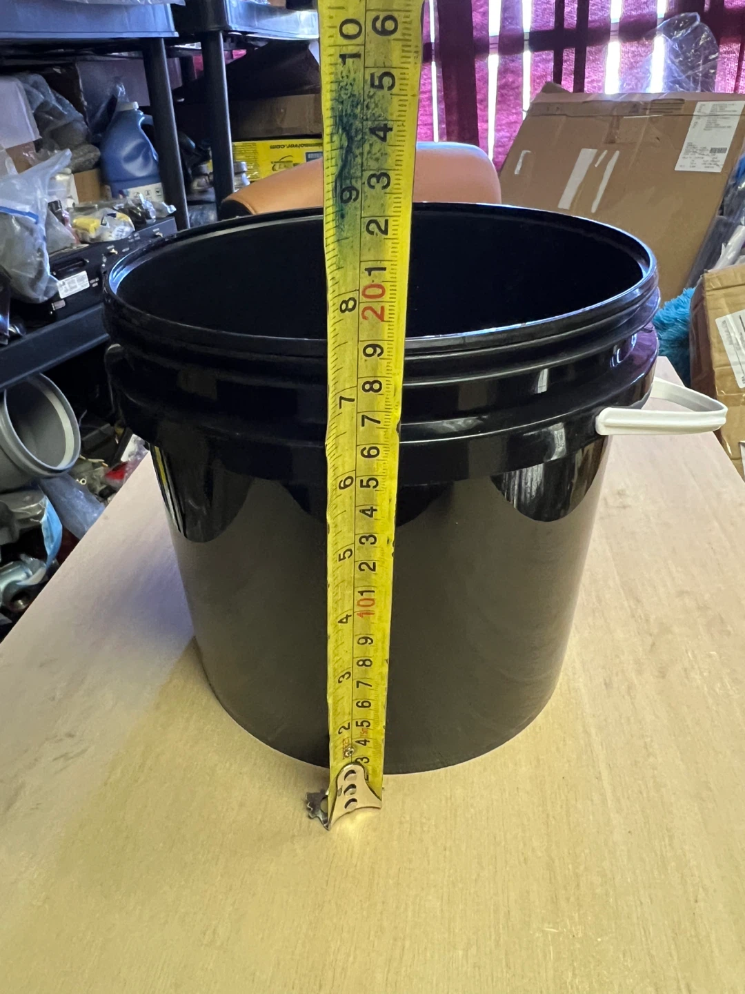 Black Plastic Bucket with Handle - photo 4