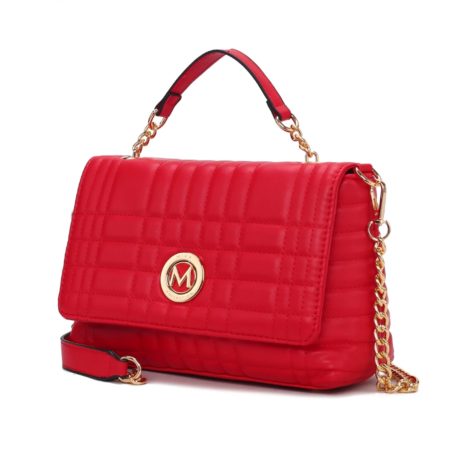 MKF Collection Quilted Crossbody Handbag-New