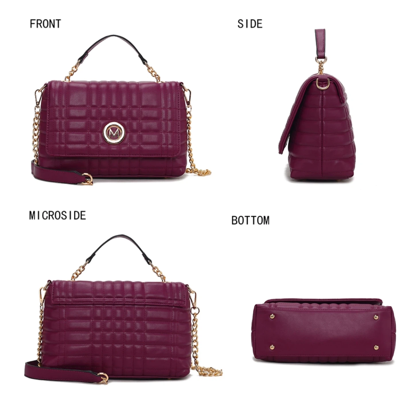 MKF Collection Quilted Crossbody Handbag-New - photo 5
