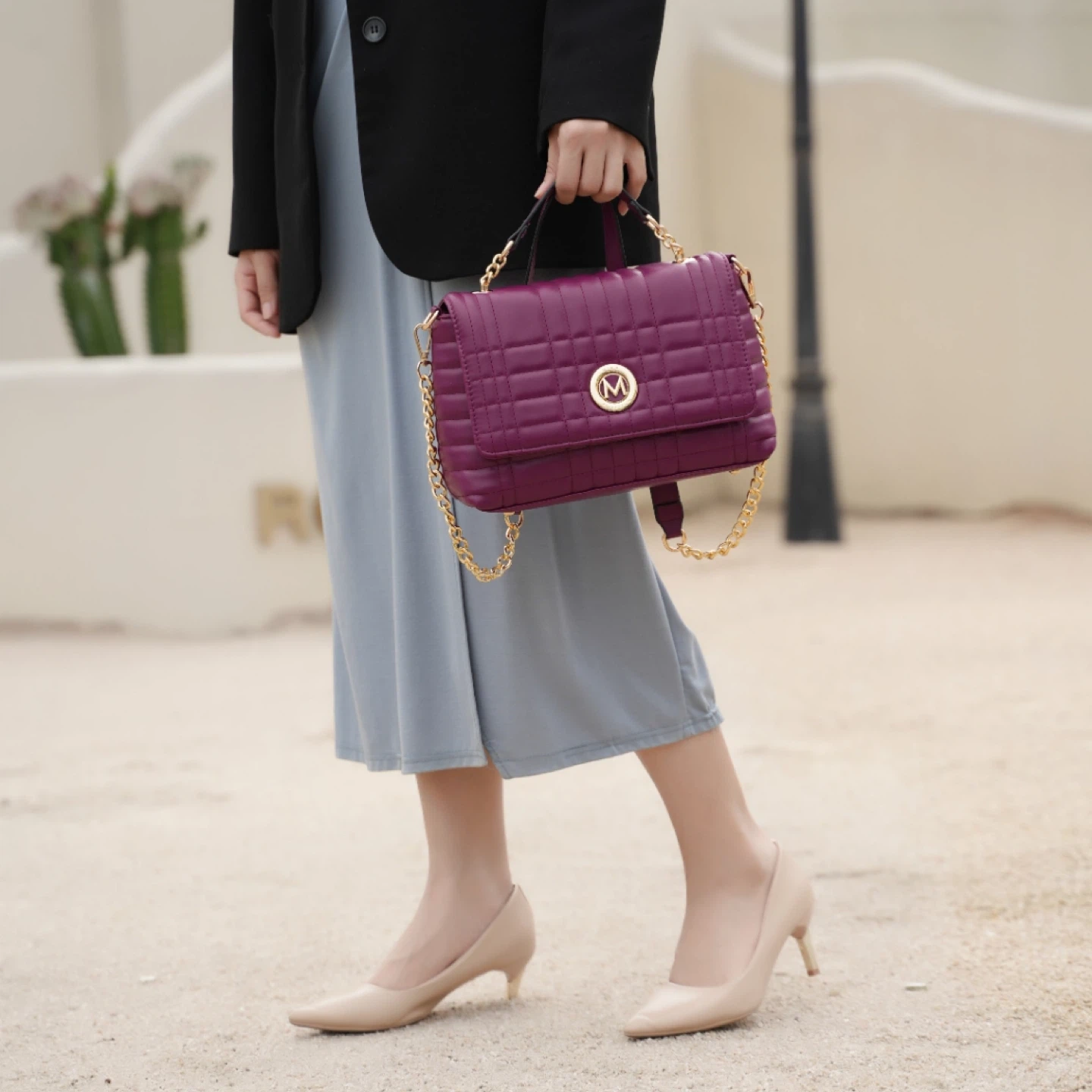 MKF Collection Quilted Crossbody Handbag-New - photo 4