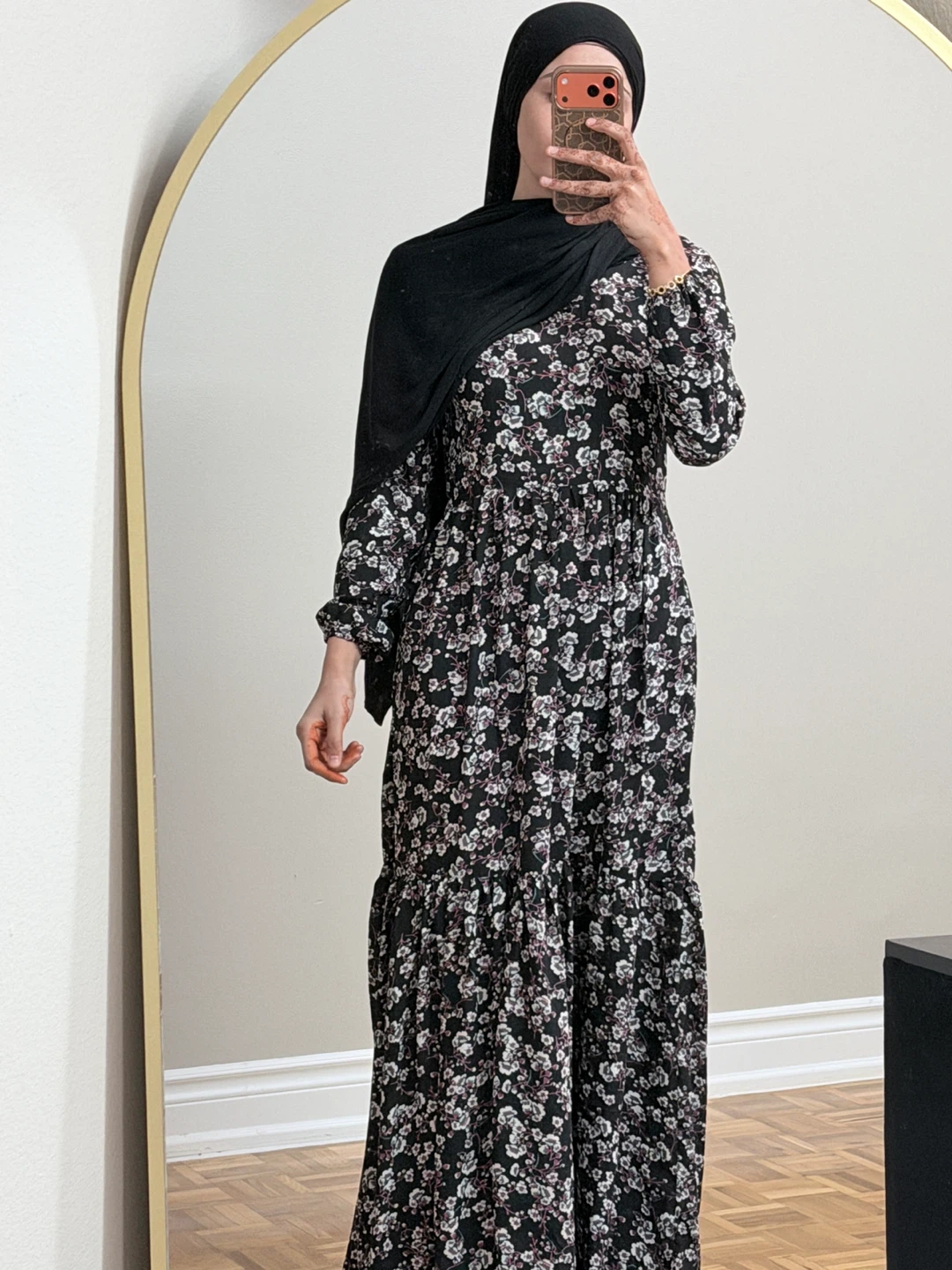 Black Floral Maxi Dress - photo 2