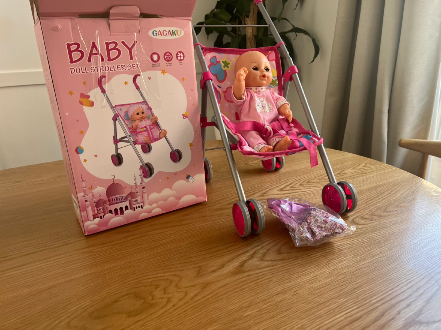 GAGAKU Baby Doll Stroller Set with Doll and Accessories - photo 4