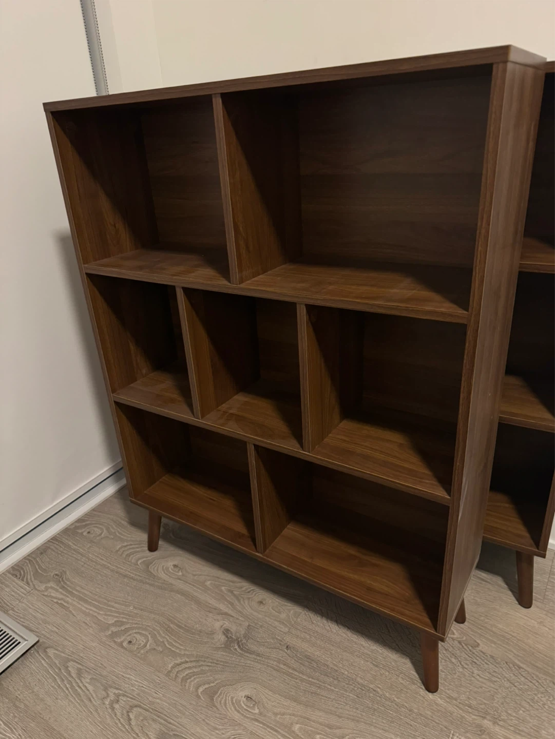 Mid-Century Modern Style Bookshelf - Walnut Finish - photo 2