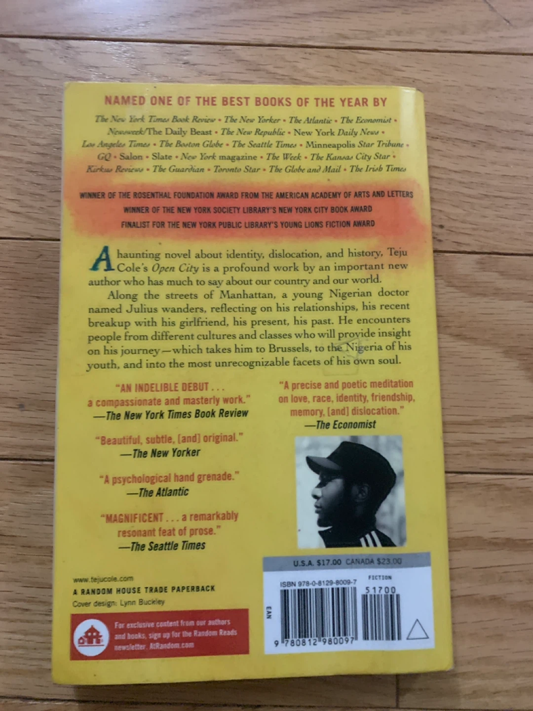 Open City: A Novel by Teju Cole - photo 2