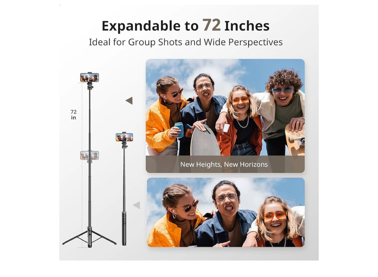 Sennsyte Cell Phone Tripod with 72 Inch - photo 3