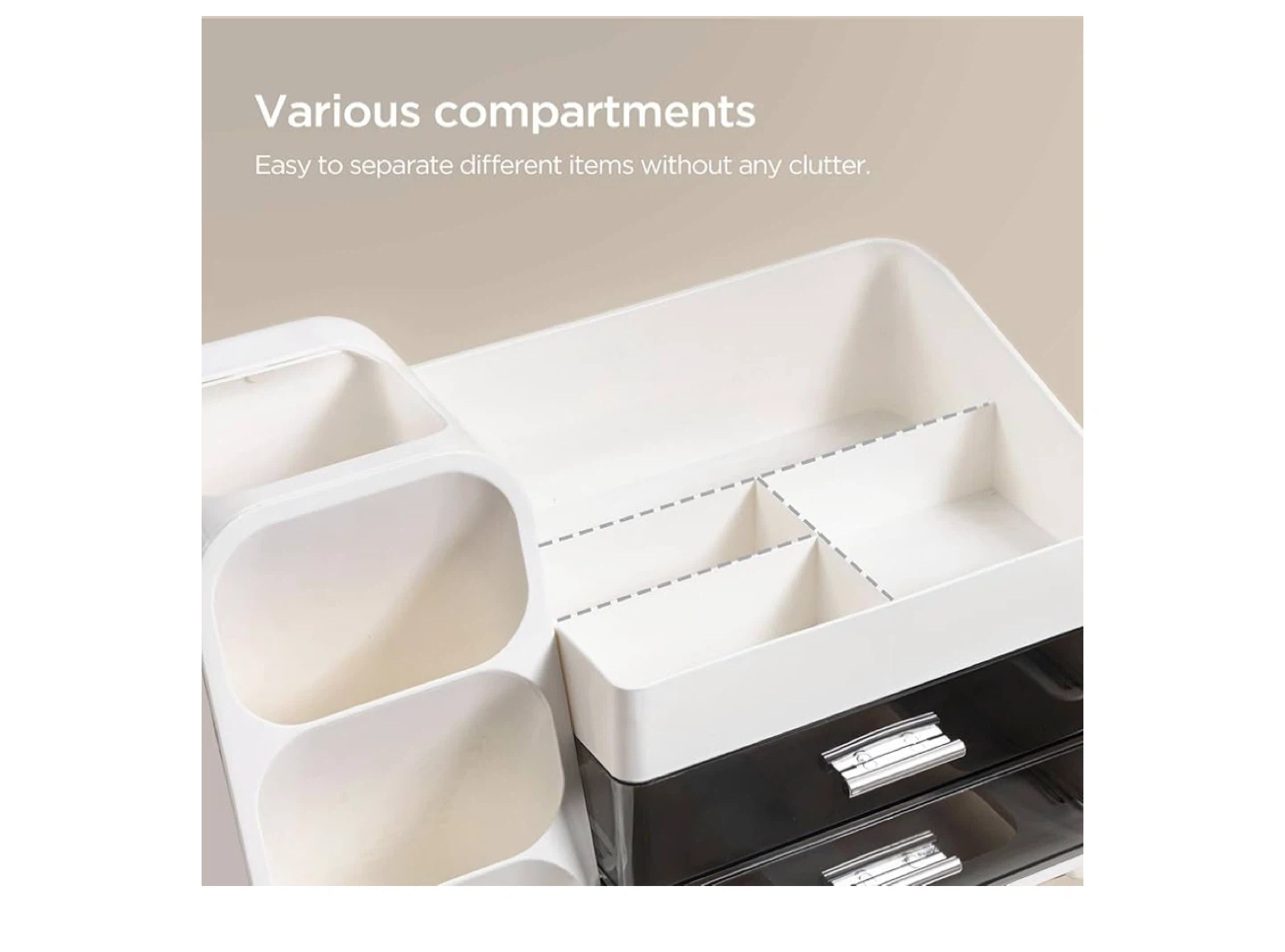MISSING ONE HANDLE - HBlife Makeup Organizer with - photo 4