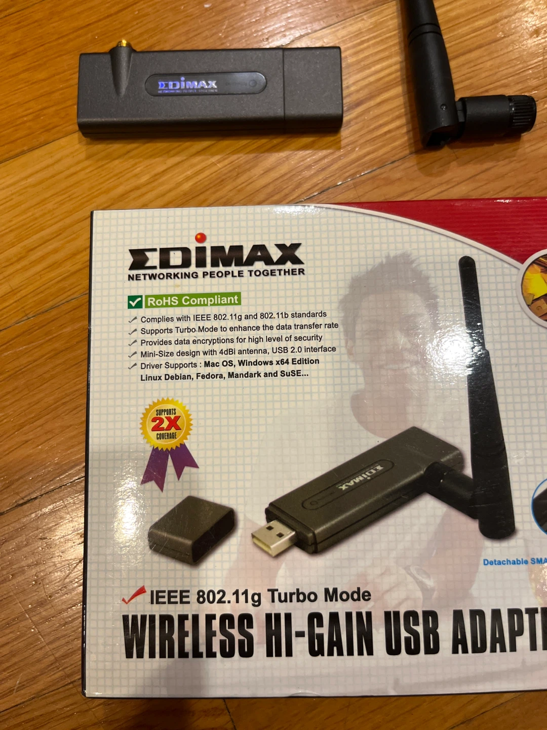 Edimax Wireless Hi-Gain USB Adapter IEEE 802.11g Turbo Mode - photo 3