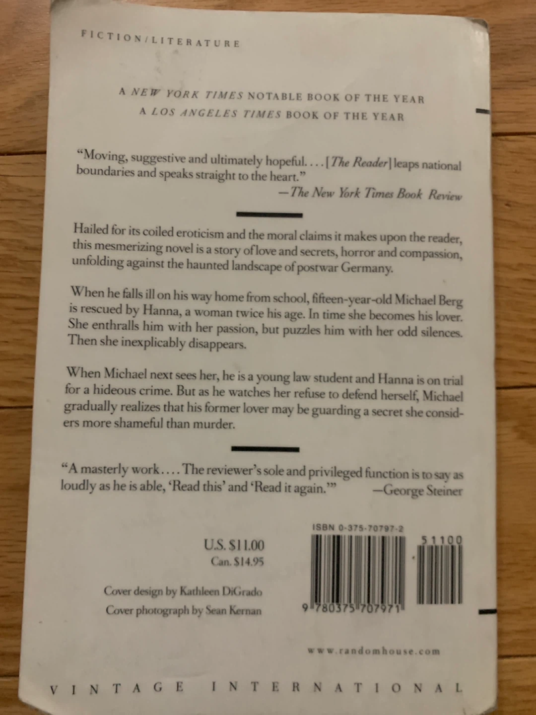 The Reader: A Novel by Bernhard Schlink - photo 2