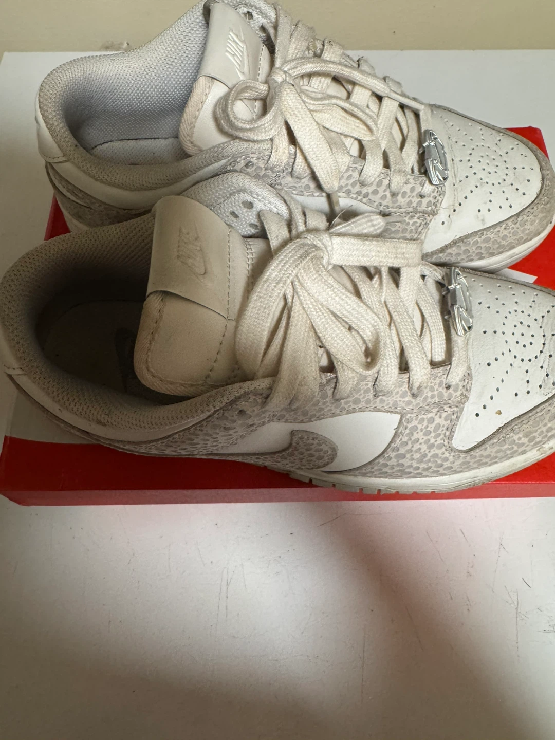 Nike Dunk Low White Snakeskin Sneakers - photo 3