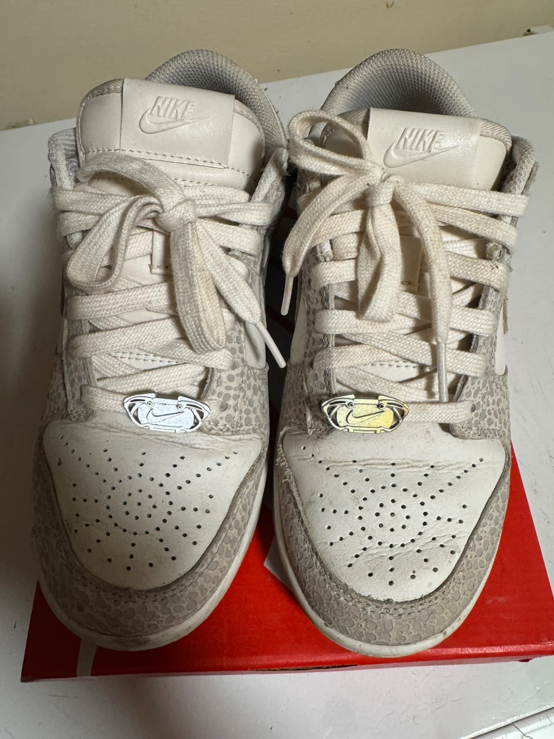 Nike Dunk Low White Snakeskin Sneakers - photo 4