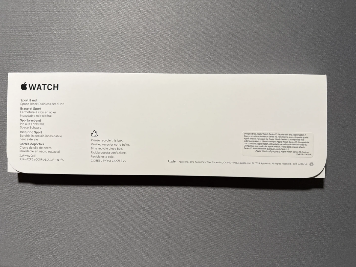 Apple Watch Sport Band - Black Stainless Steel Pin - photo 2