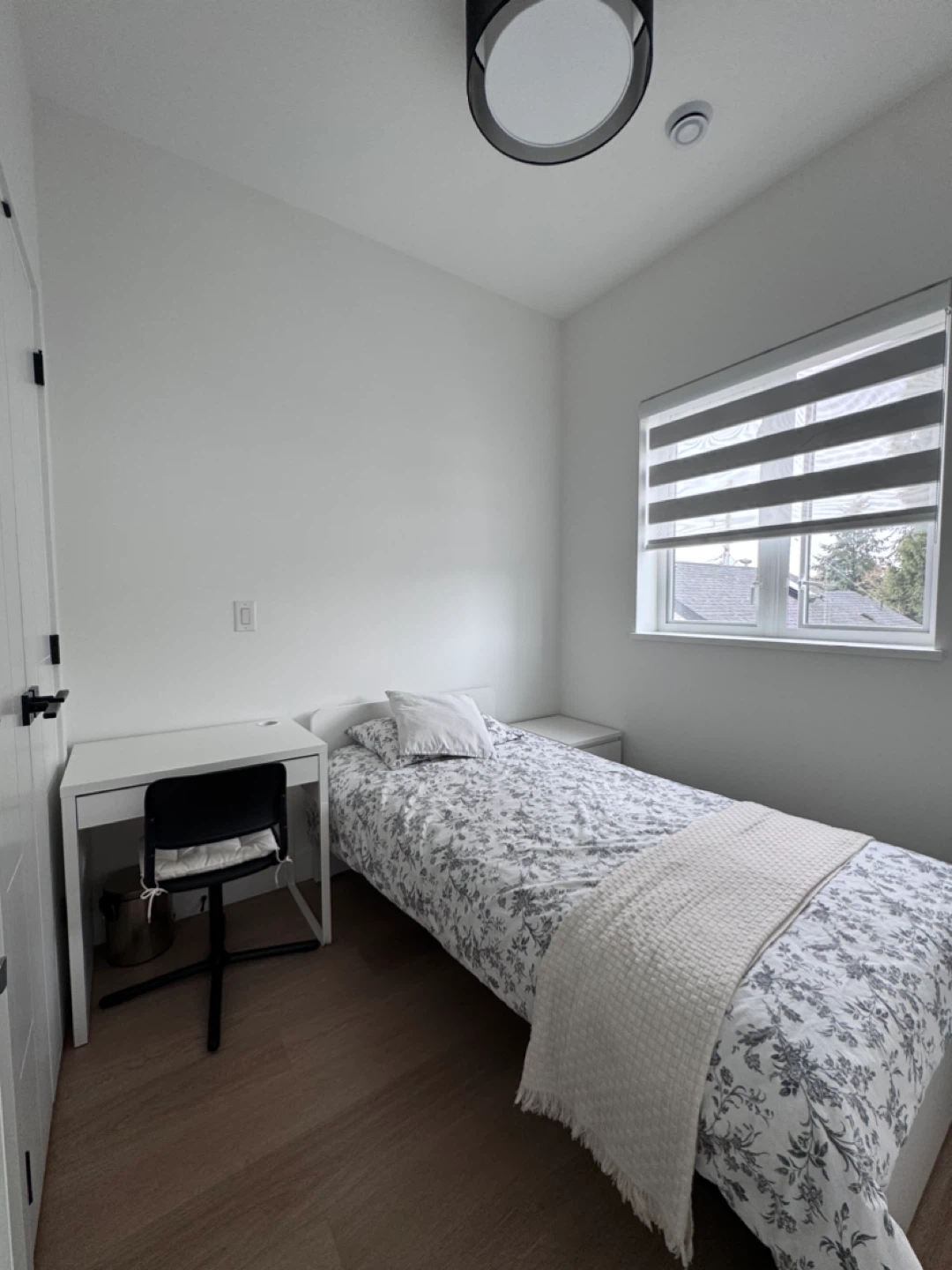 White Twin Bed Frame with Headboard