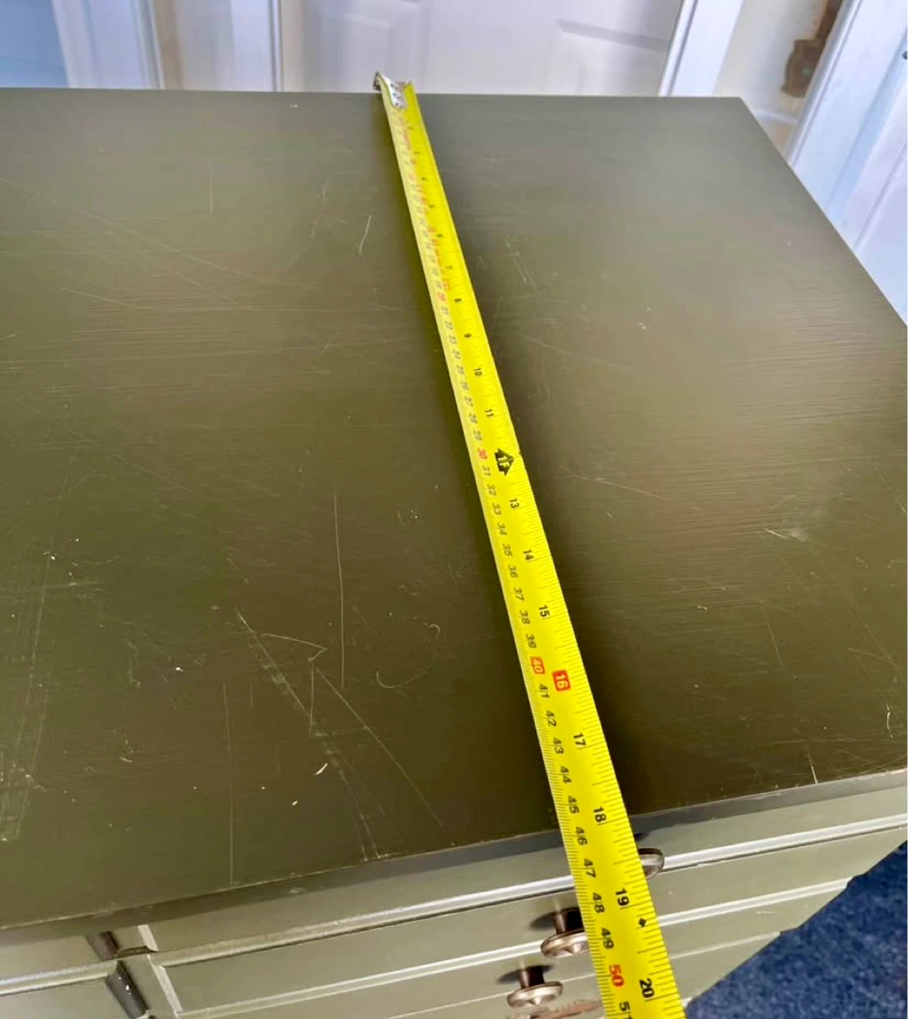 Solid Wood Sage Green 5 Drawer Dresser - photo 2