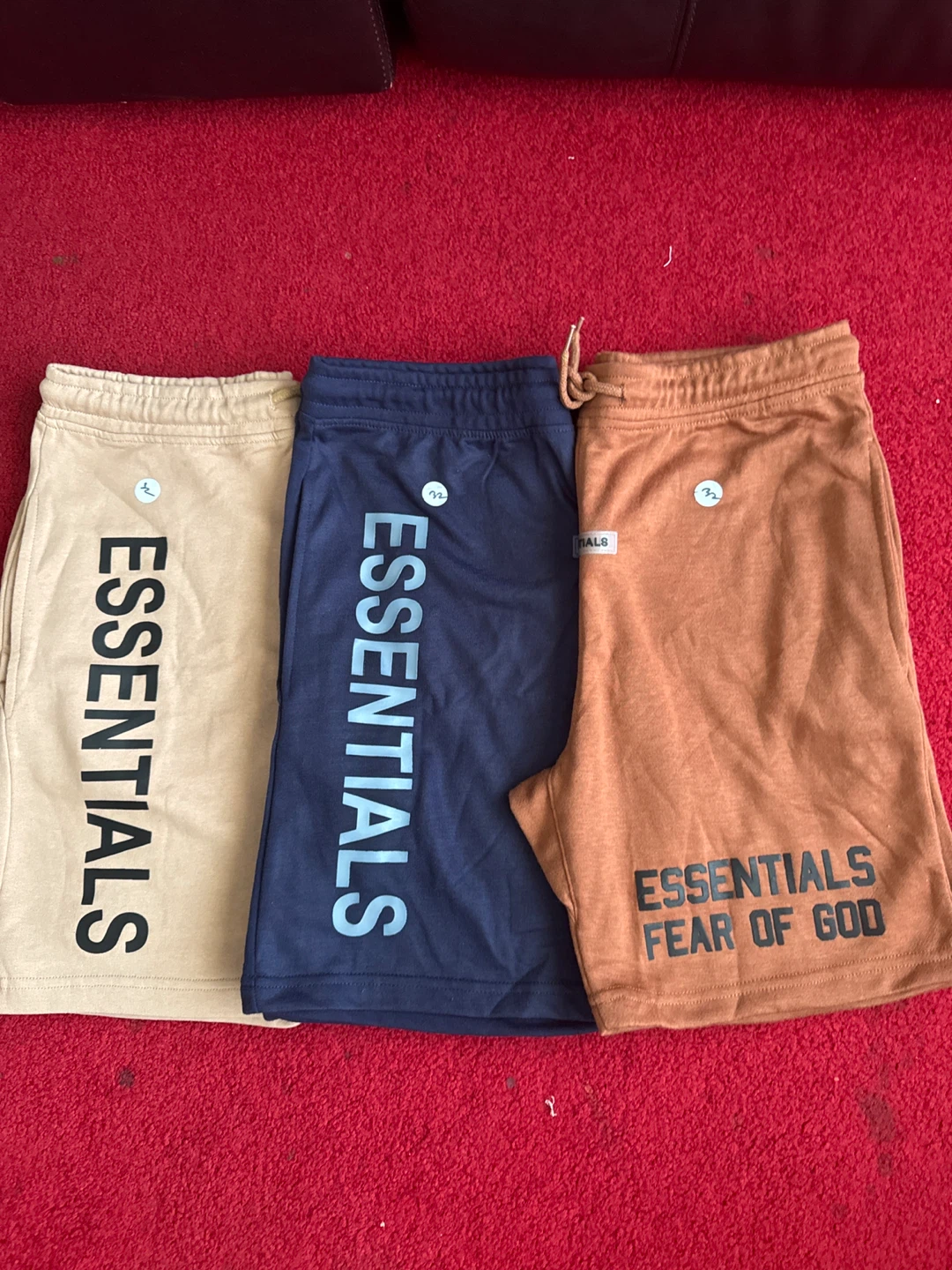 Essentials Fear of God Shorts - Tan, Navy, Brown - photo 2