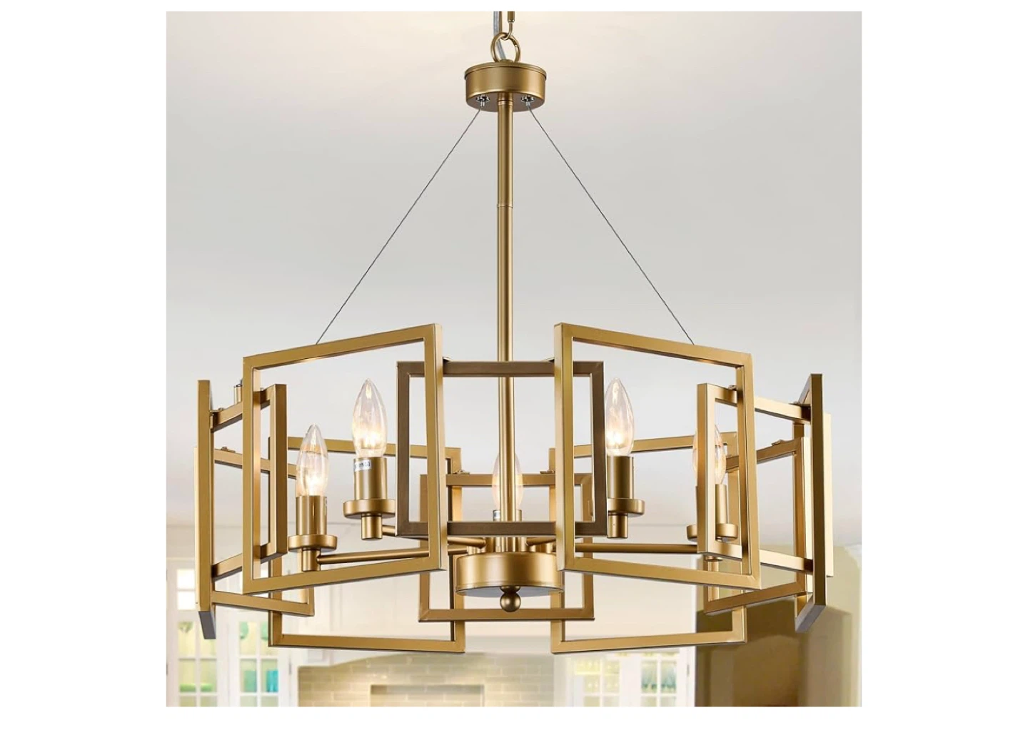 Modern Geometric Chandelier