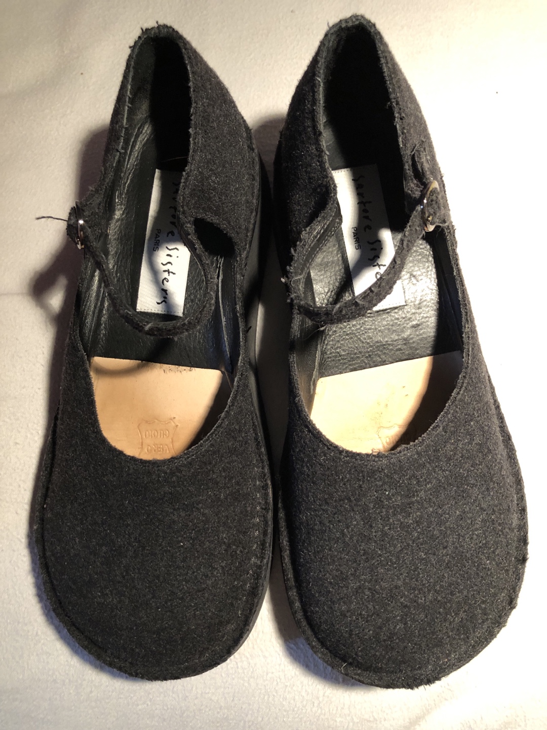 🥕 Sartore Sisters Black Felt Mary Janes #ThriftyPicks