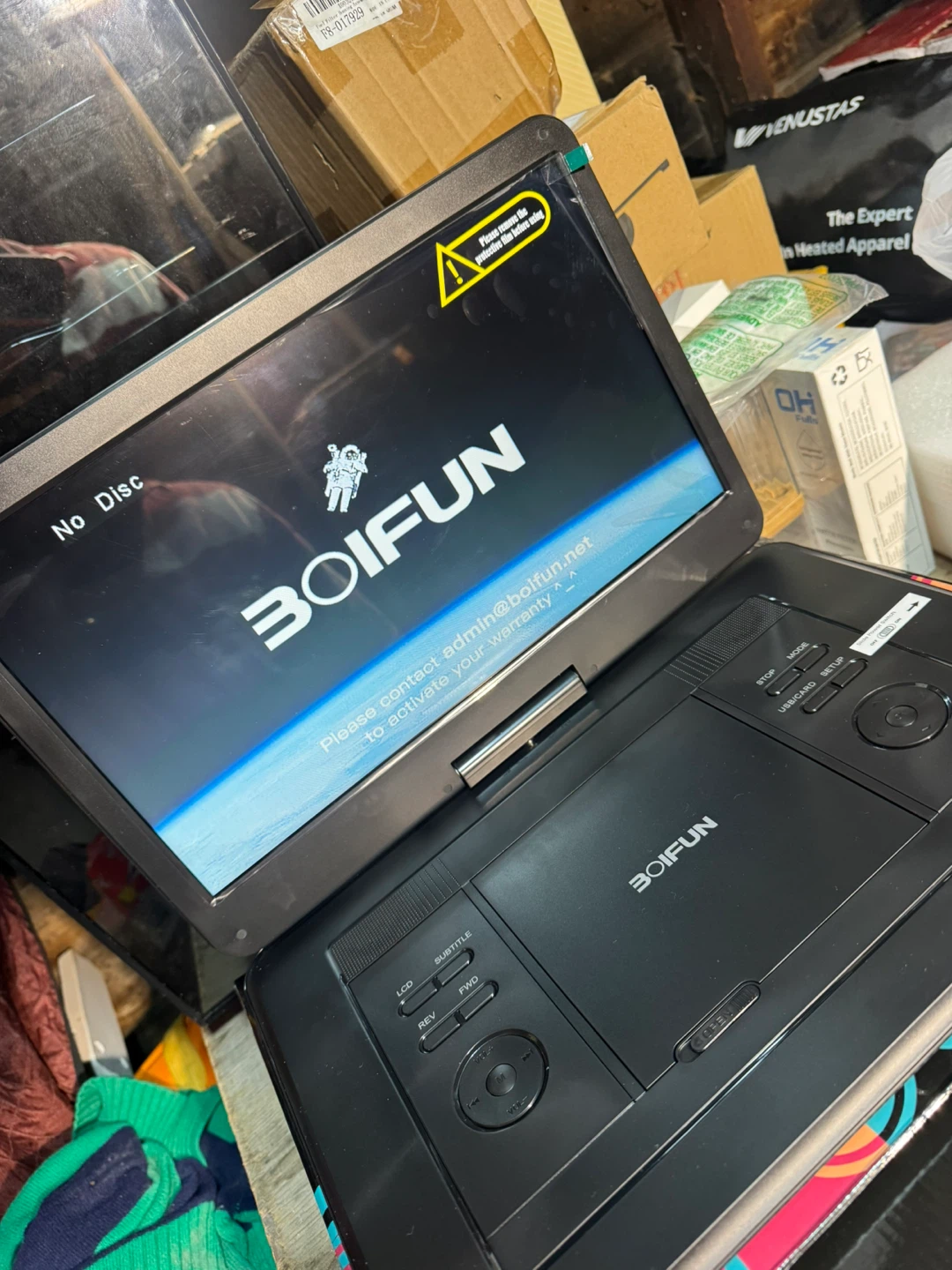BOIFUN 17.9" Portable DVD Player - Black
