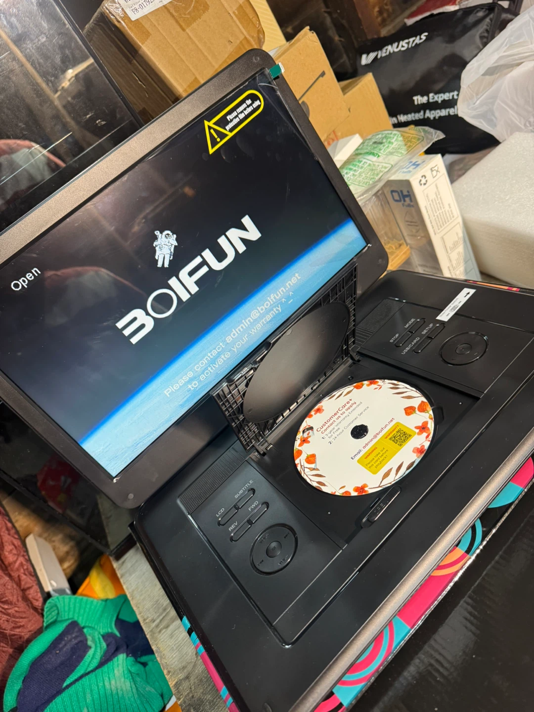 BOIFUN 17.9" Portable DVD Player - Black - photo 2