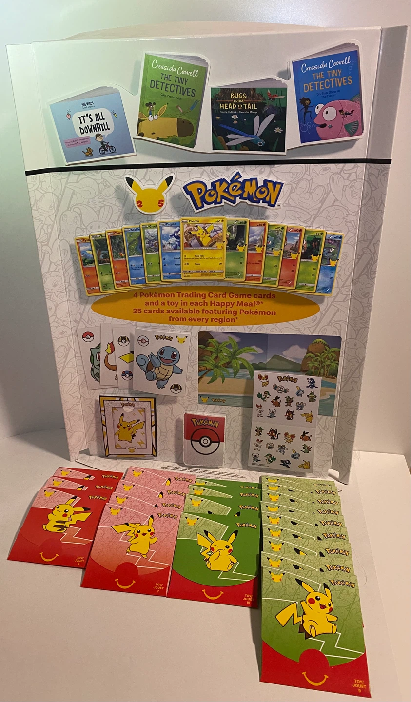 mcdonald’s pokemon display & cards*SEALED* (delivery available)