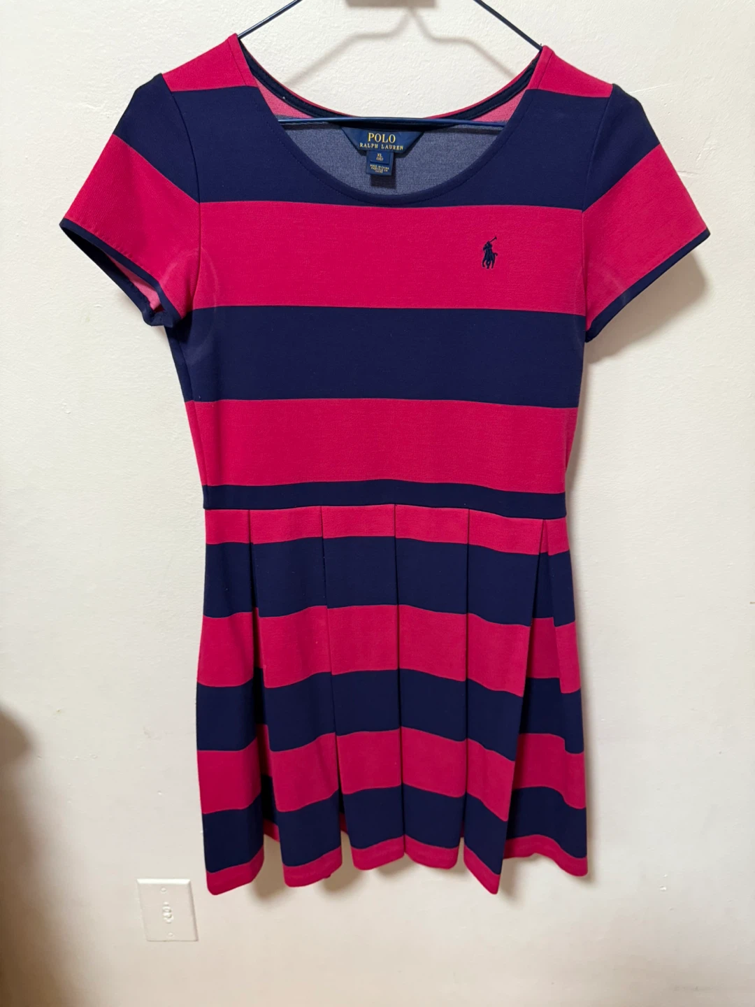 Polo Ralph Lauren Striped Pleated Dress - XL