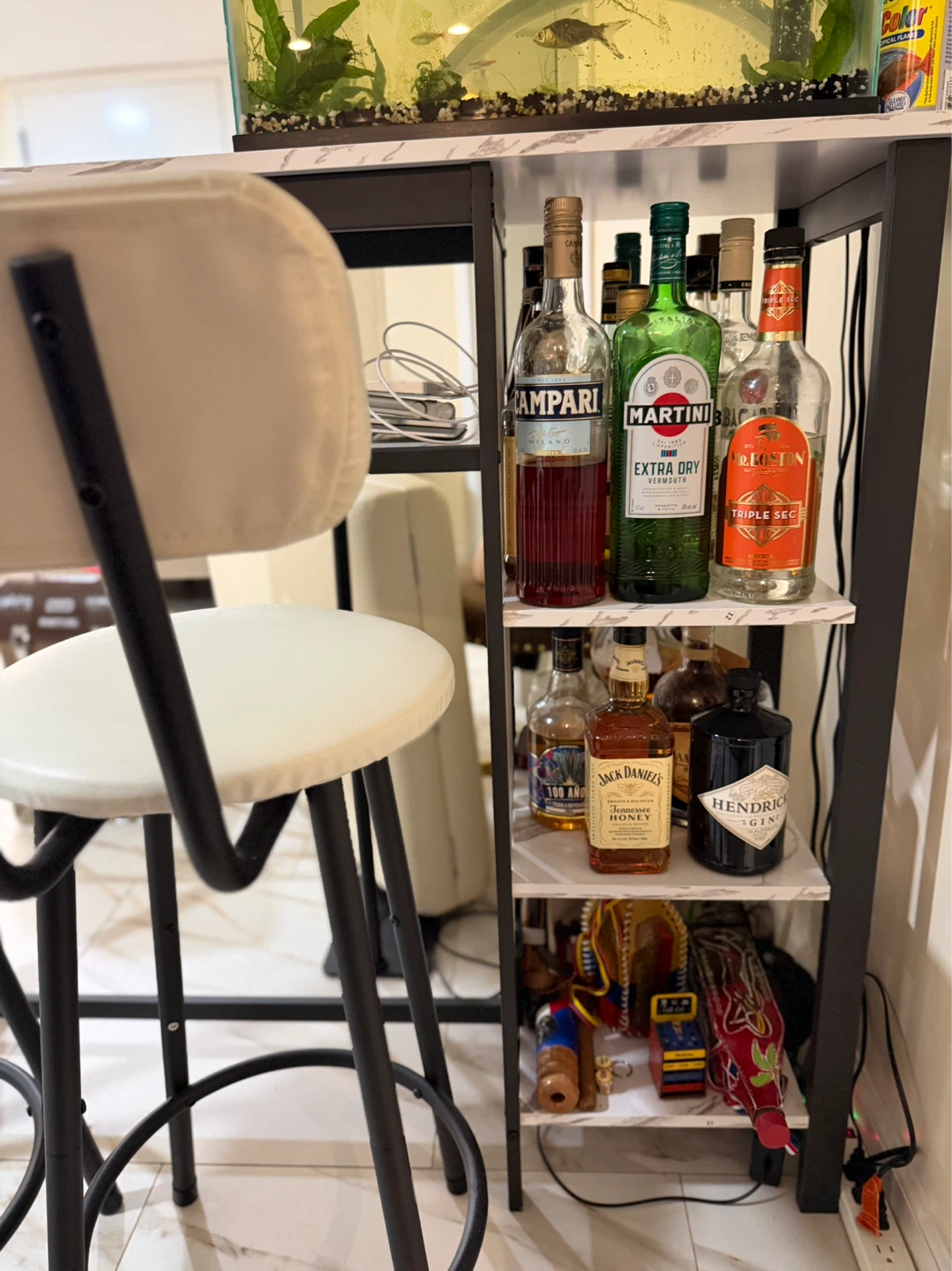 3-Piece Bar Table Set with 2 Stools - photo 5