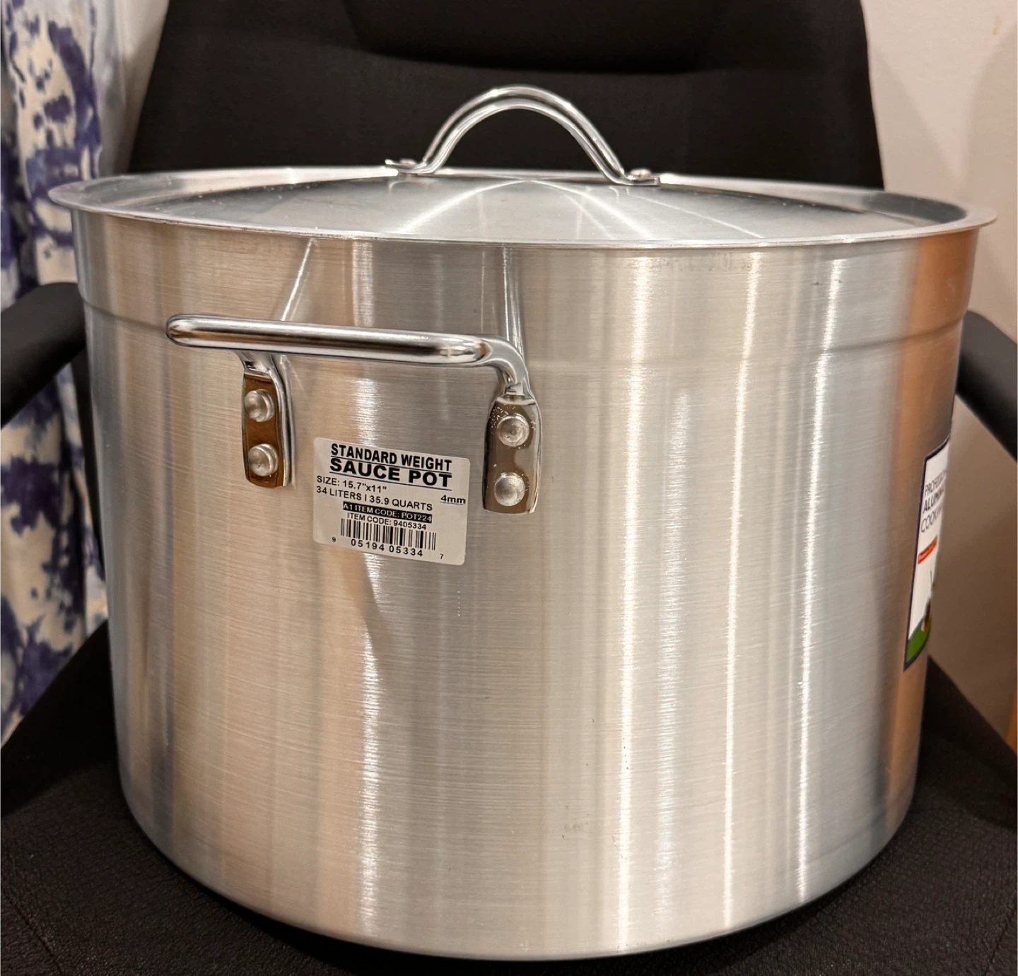 Standard Weight Sauce Pot - 34 Liters