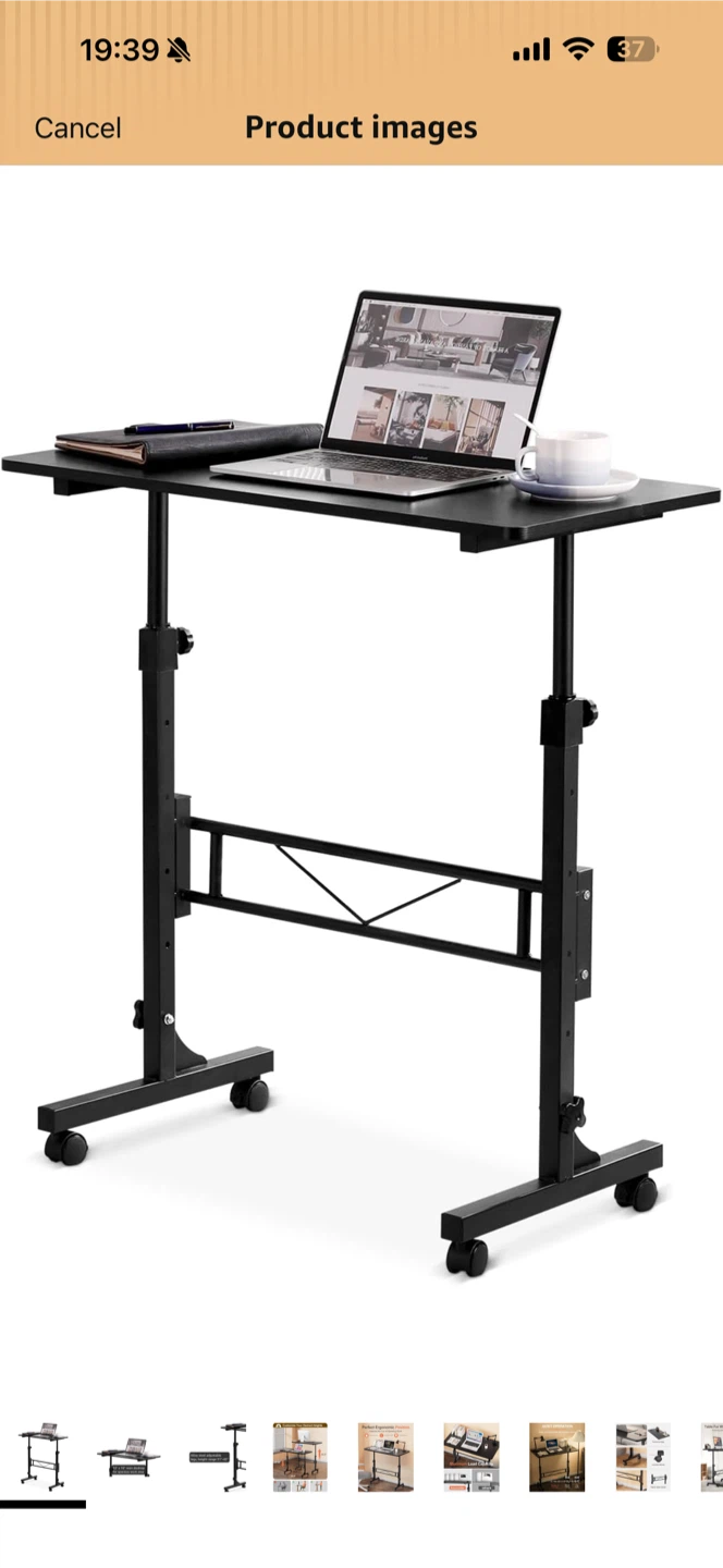 Adjustable Standing Desk with Wheels