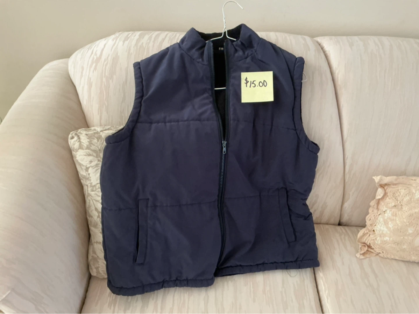 Navy Blue Puffer Vest