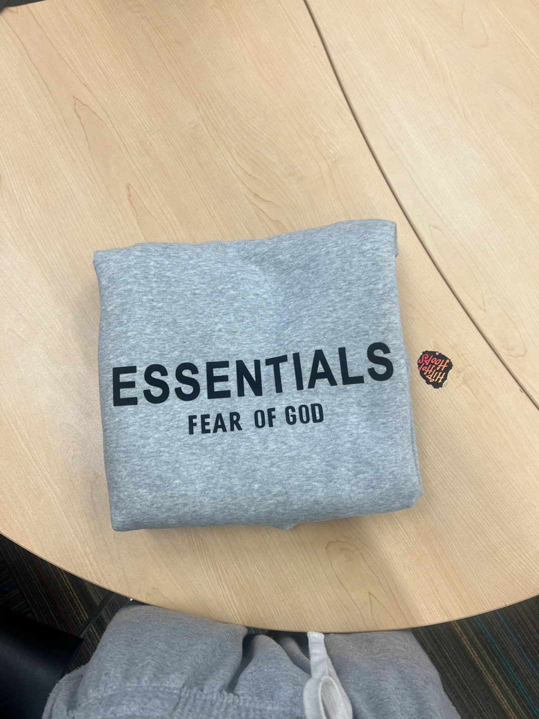 ESSENTIALS FEAR OF GOD Grey Hoodie