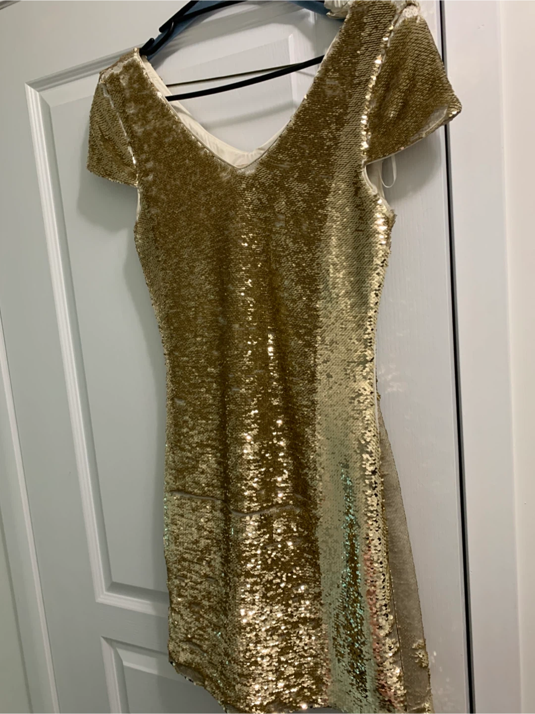 Gold Sequin Dress MEDIUM