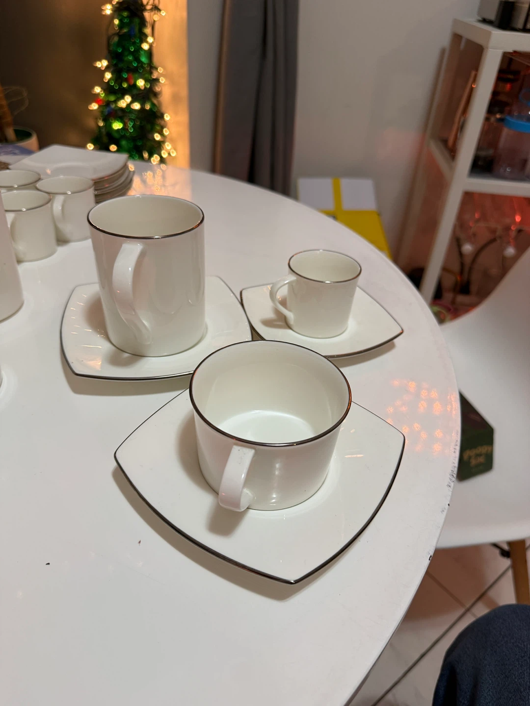 Mikasa Bone China Couture Platinum Coffee/Tea Set