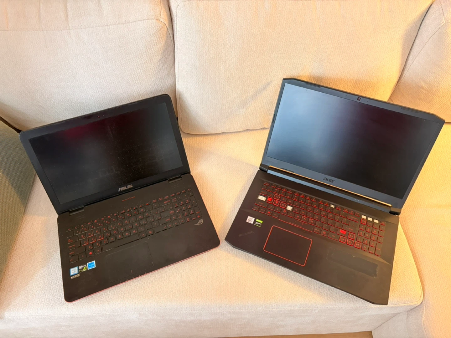 ASUS ROG Laptop and Acer Nitro 5 Laptop