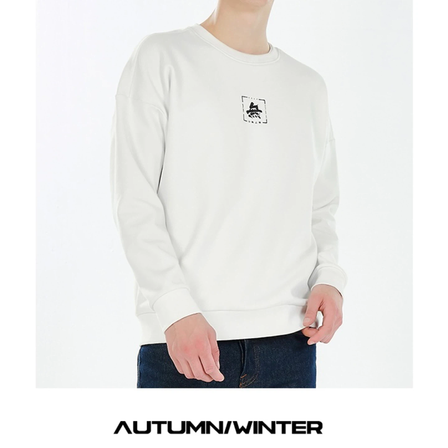 White Crewneck Sweatshirt - photo 2
