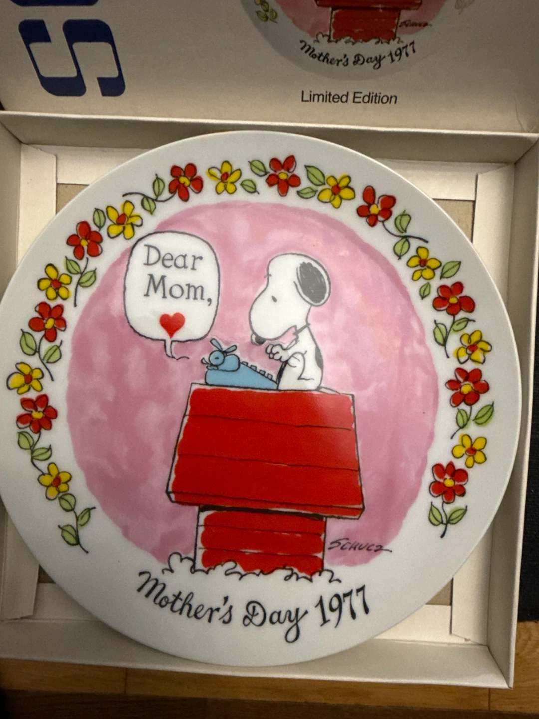 1977 Peanuts Mother's Day Plate - Snoopy - photo 2