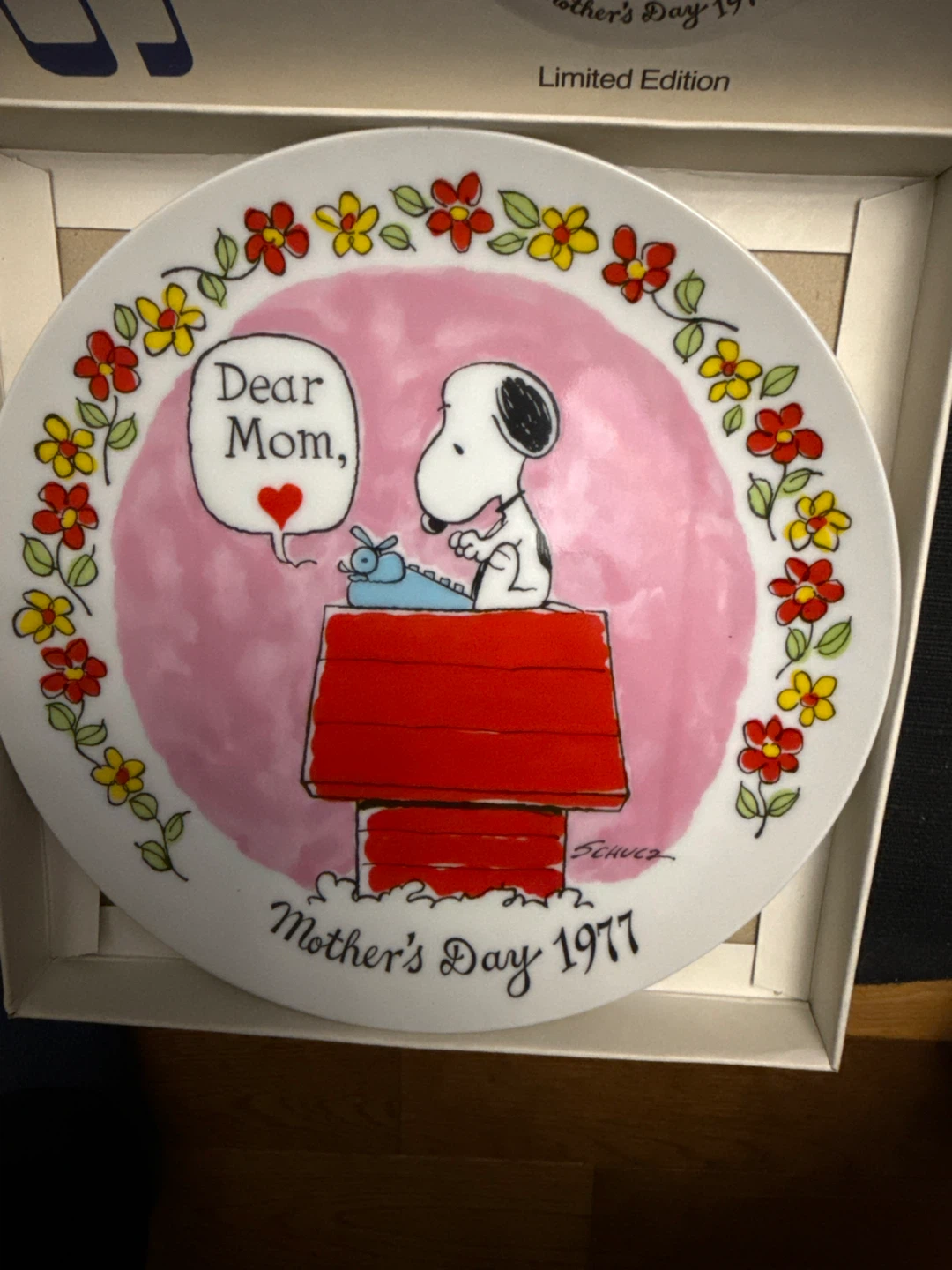 1977 Peanuts Mother's Day Plate - Snoopy - photo 4
