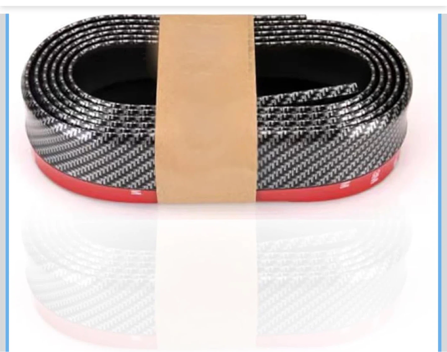 2 NEW HD Carbon Fiber Auto Sports Front Lip Strip