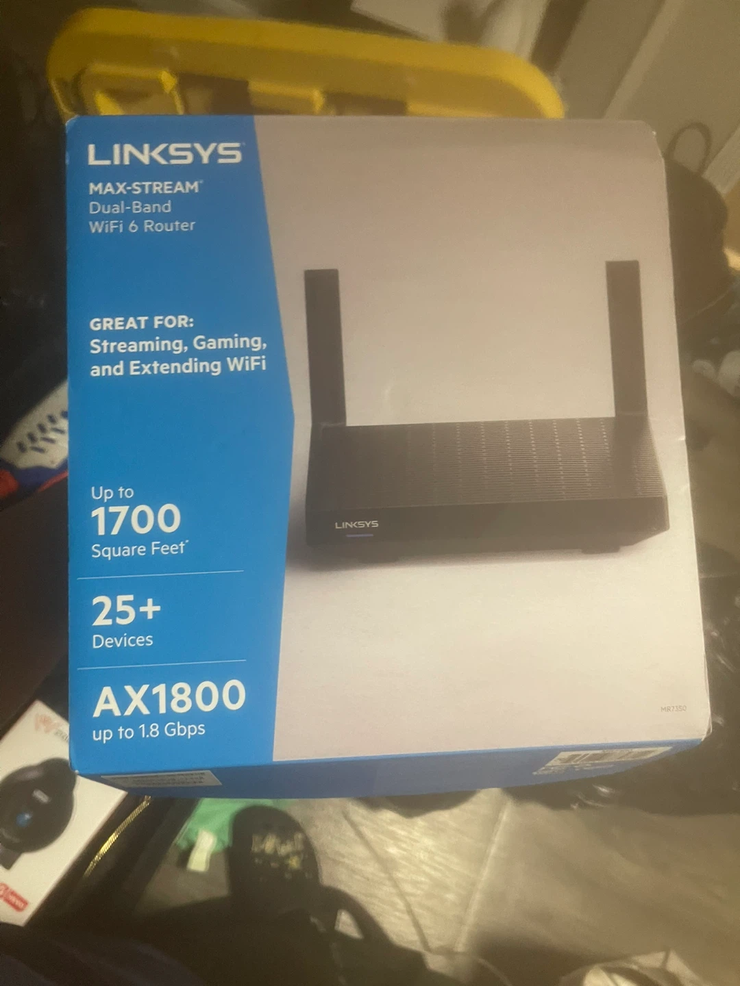 Linksys MAX-STREAM Dual-Band WiFi 6 Router AX1800