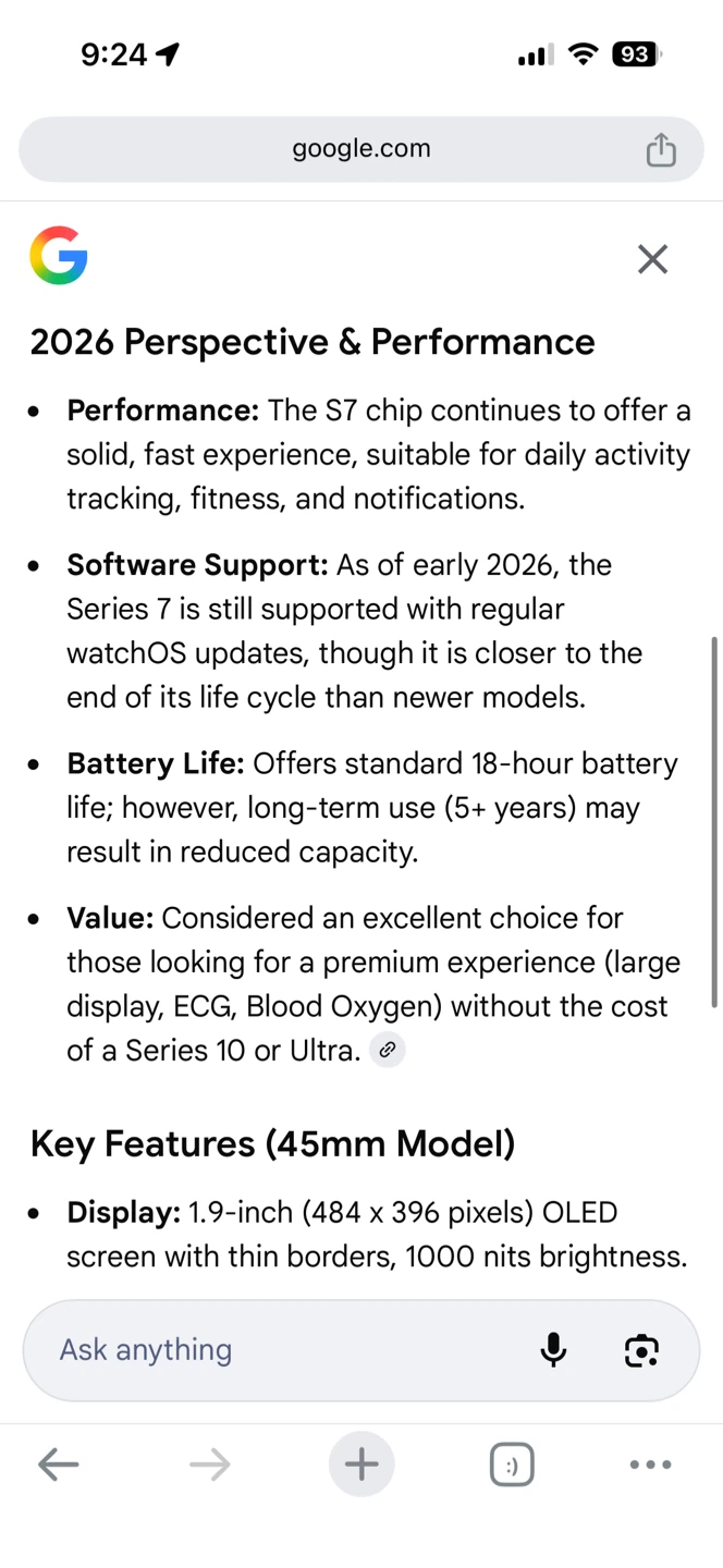Apple Watch Series 7 (45mm) - Blue Aluminum 🥕 - photo 4
