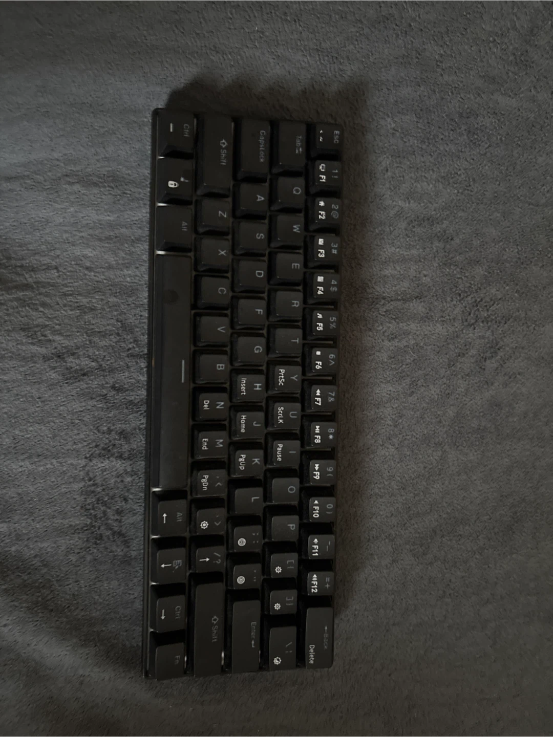 Black 60% Mechanical Keyboard modded and better