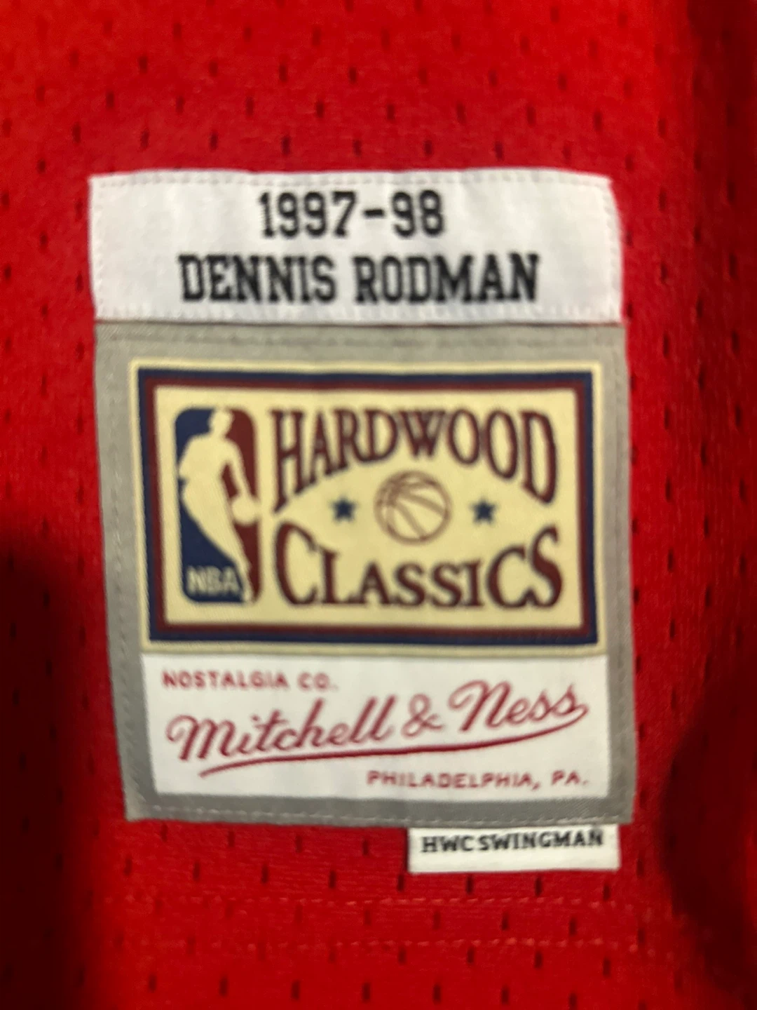 Mitchell & Ness Dennis Rodman  Bulls Hardwood Classics Jersey L - photo 3