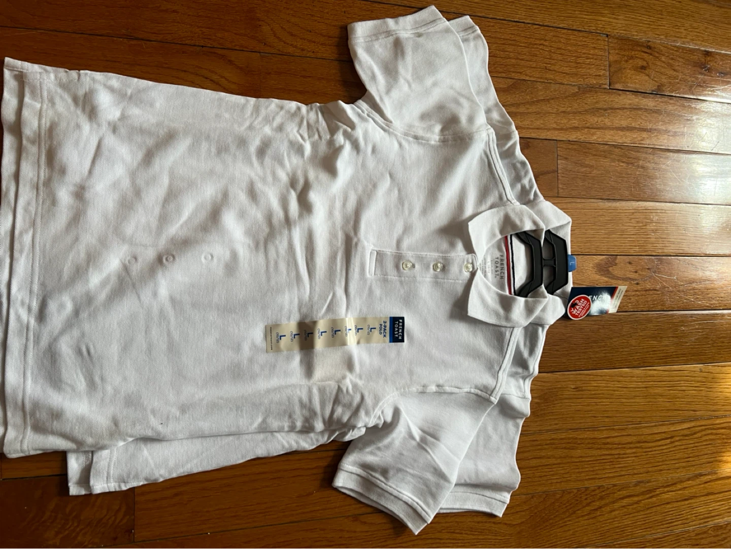 French Toast Boys Polo Shirts - Navy & White - Size Medium - photo 5