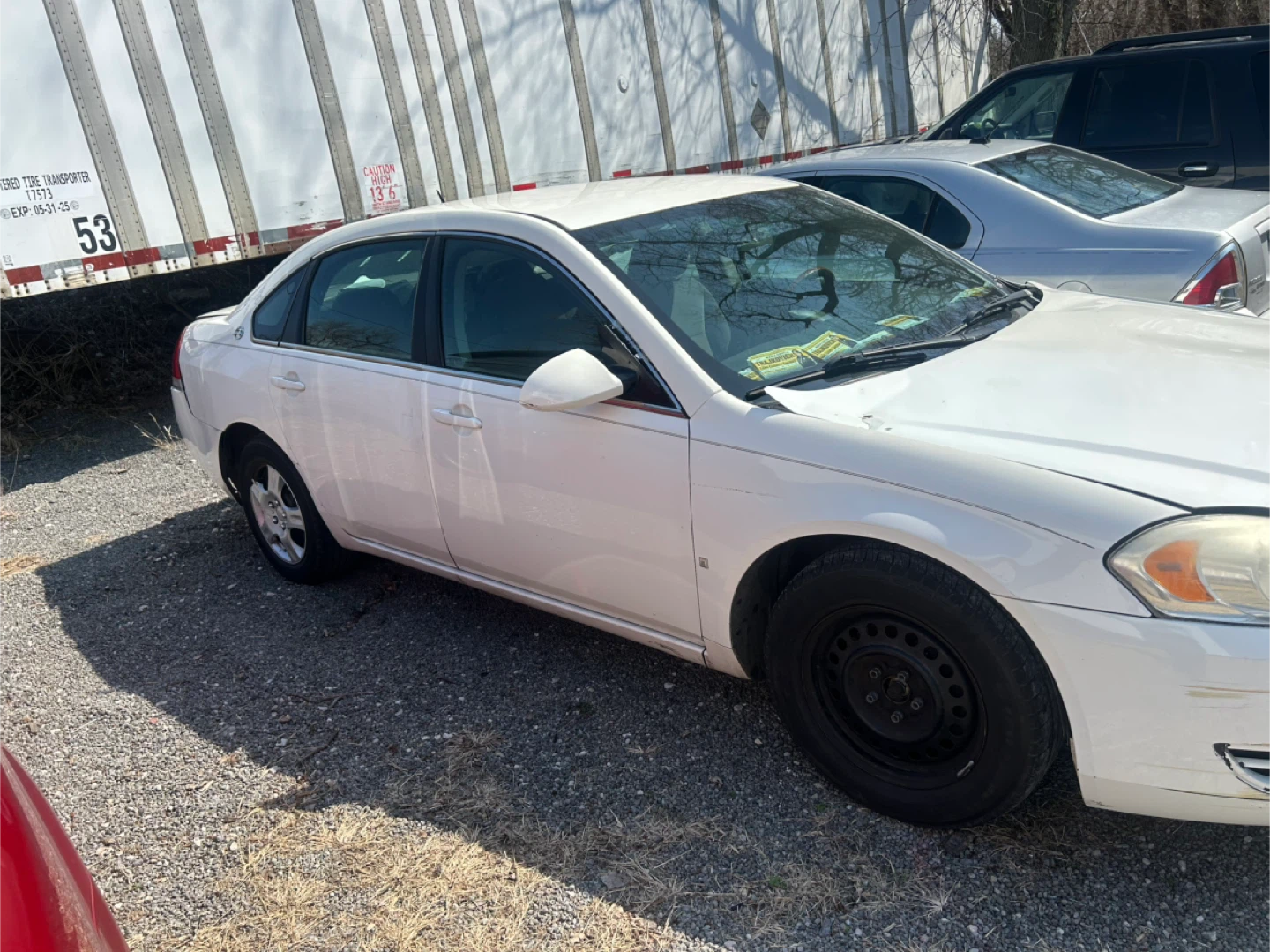 2008 White Chevrolet Impala LS Sedan