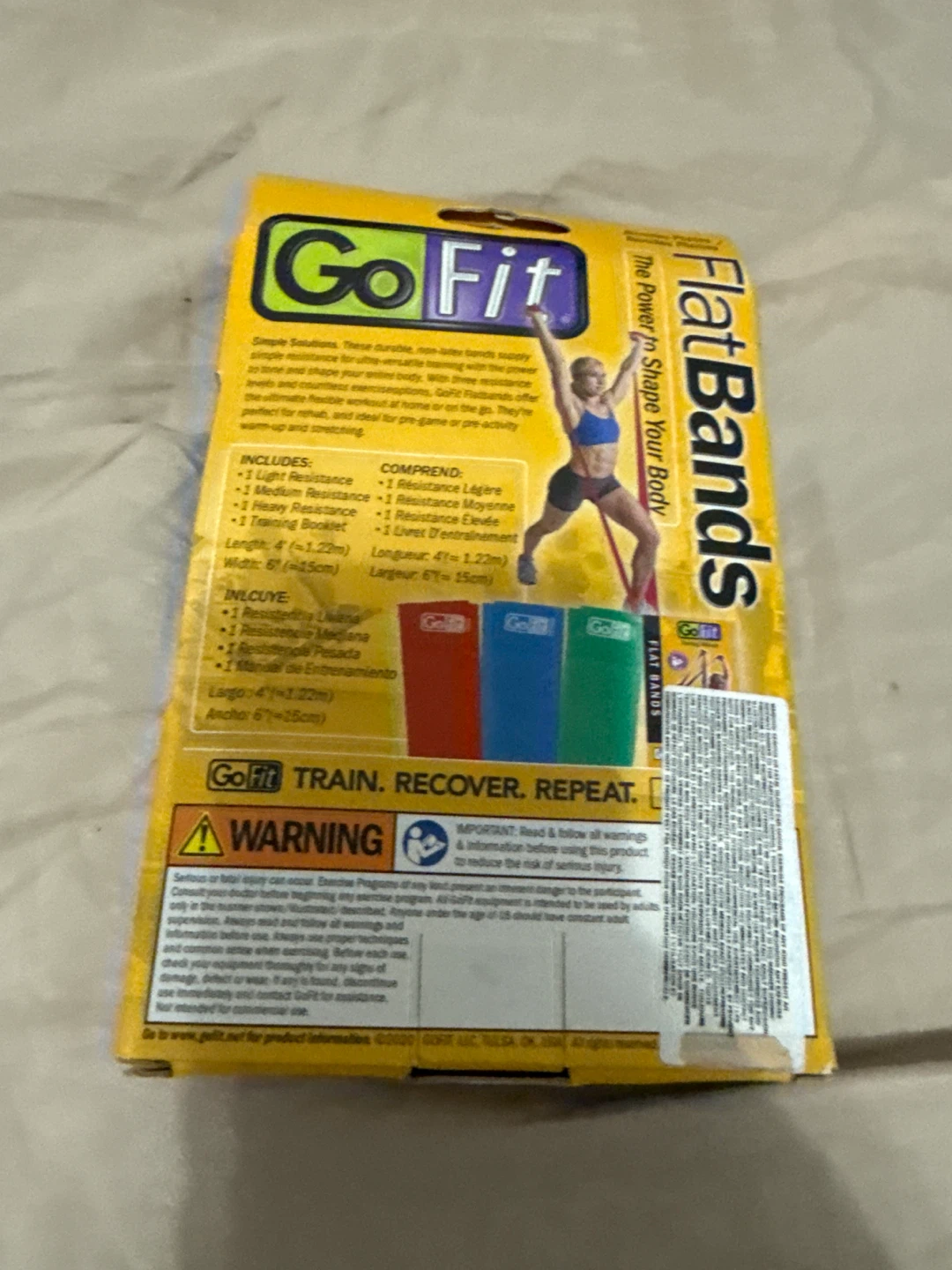 Go Fit Flat Bands Resistance Set with Training Booklet