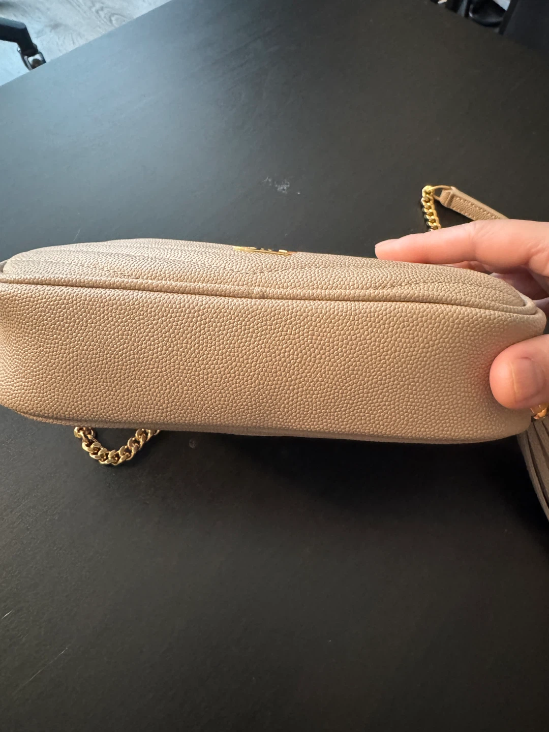 Saint Laurent Lou Camera Bag - Beige Leather - photo 5