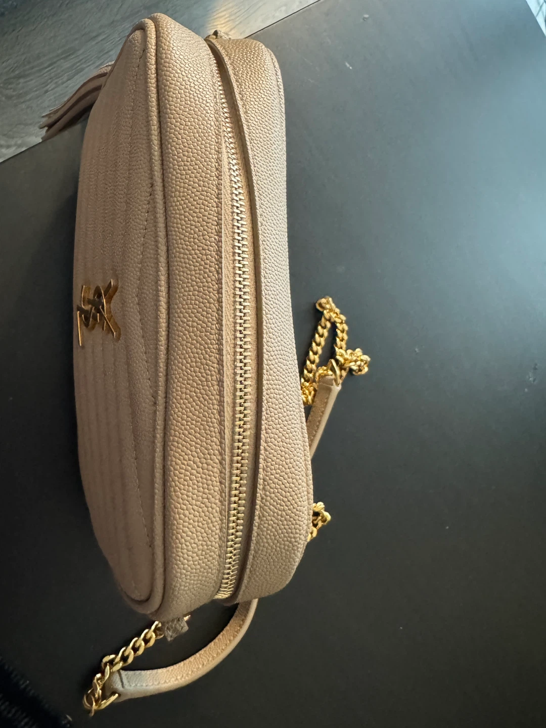Saint Laurent Lou Camera Bag - Beige Leather - photo 4