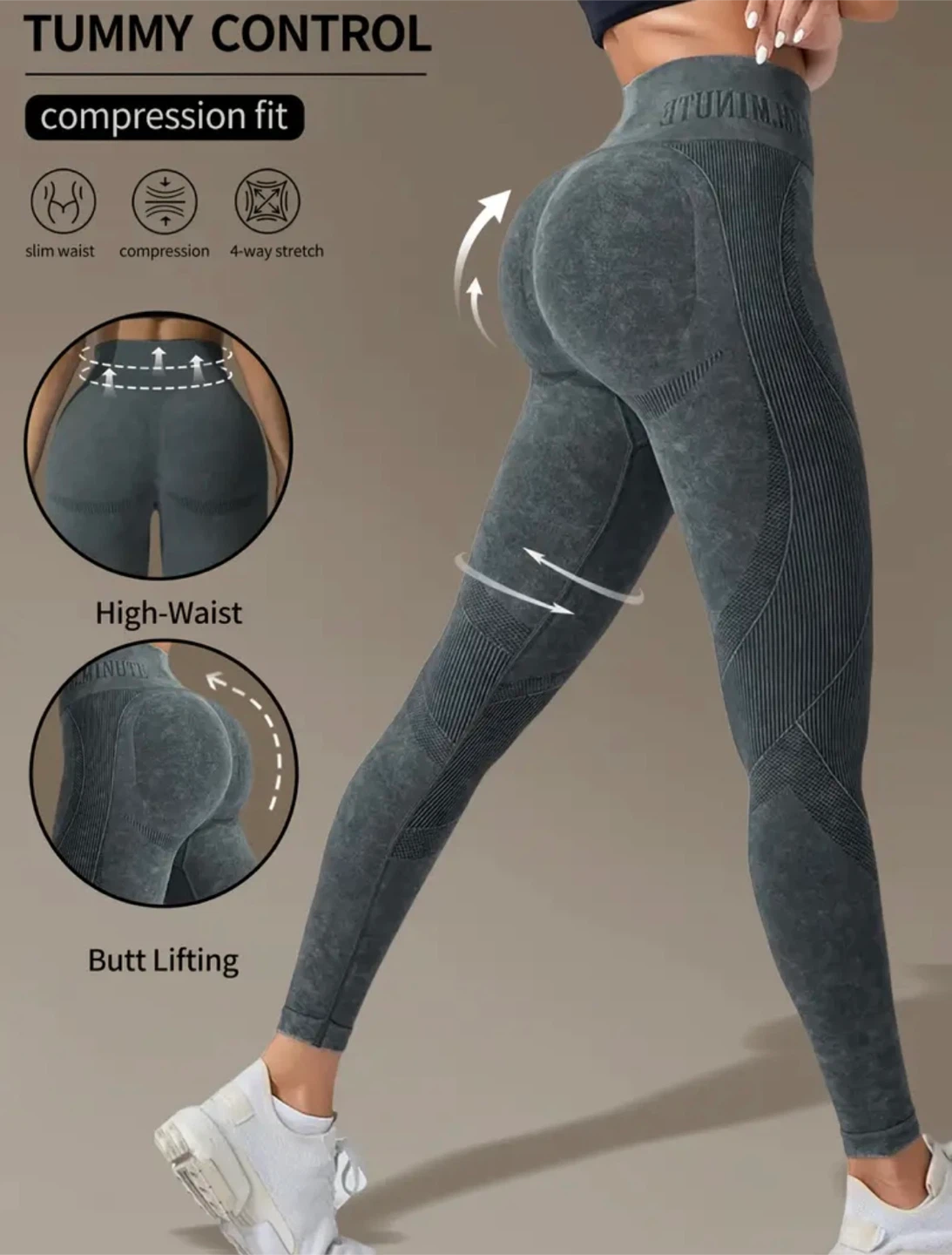 New Seamless Tummy Control High-Waist Leggings